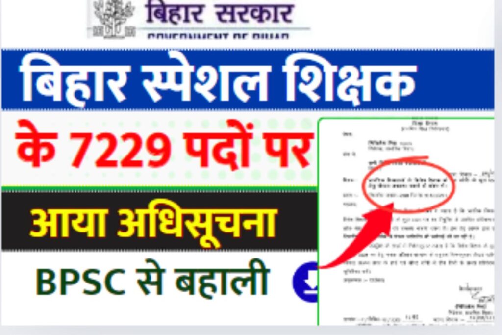 Bihar Special Teacher Vacancy Roster 2024